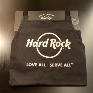 NWT Hard Rock Cafe black Chef’s Apron 25”